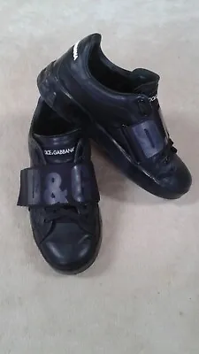 Dolce & Gabbana Men Sneakers Size 8-8.5 Black Color • $240