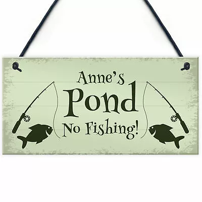 Personalised POND Sign Garden Summerhouse Shed Sign Home Decor Gift • £4.99