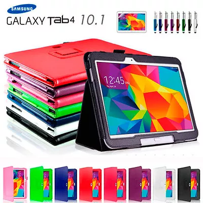 NEW Flip Case Cover For Samsung Galaxy Tab 4 10.1' T530 T535 T531 • $13.99