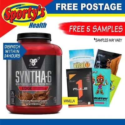 Bsn Syntha-6 Edge 4lb 45 Serves Chocolate Whey Protein Blend Free Postage • $109.95