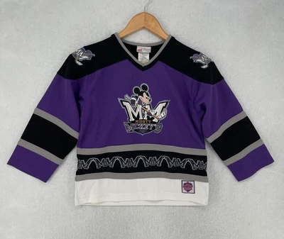 $34.99 • Buy Walt Disney World MIGHTY MICKEY MOUSE # 28 Embroidered Hockey Jersey Kids Medium