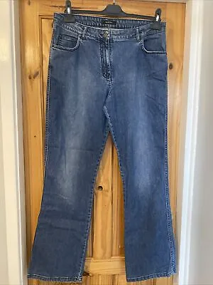 Ladies Jaeger Blue Jeans Size 16 • £15