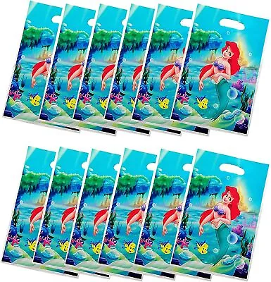 30PCS Mermaid Plastic Treat Bags - Perfect Party Favor Bags For Girls' Birthday • $30.09