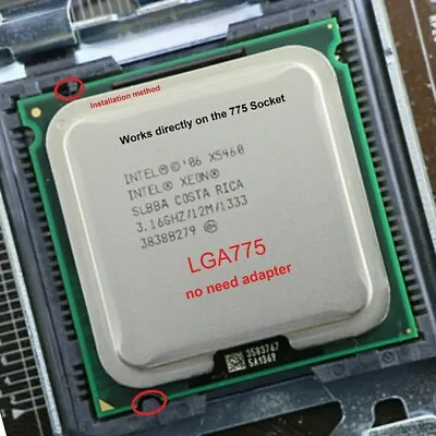 Intel Xeon X5460 SLBBA(EO) LGA775 Quad-Core 3.16 GHz CPU Processor Similar Q9650 • $19