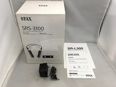 $509.99 • Buy Stax SRS-3100 Condenser Type Ear Speaker SR-L300 SRM-252S Box Working Confirmed