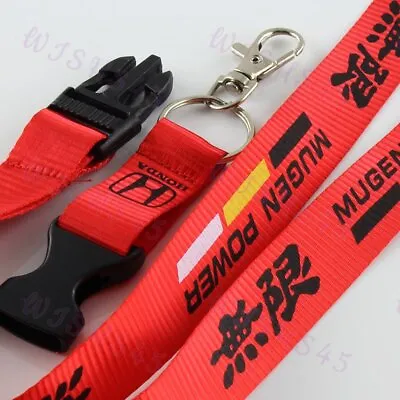 Quick Release Keychain Lanyard Strap For Honda Accord JDM Mugen Red Key Chain • $5.78