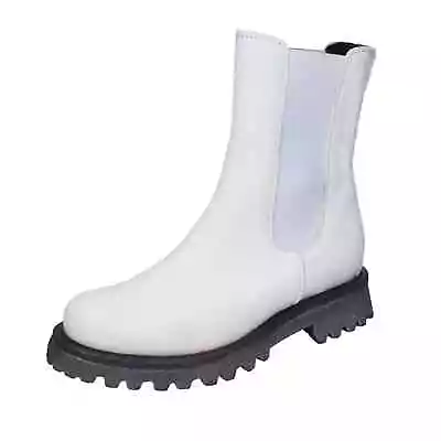 Women's Shoes MOMA 11 (EU 41) Ankle Boots White Leather BD596-41 • $144.90