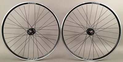 Alex Rims DA22 Black Fixed Gear Track Bike Wheelset 32h SingleSpeed Formula Hubs • $199