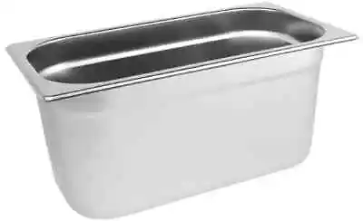 Stainless Steel Gastronorm Pan 1/3 150mm &lids Tray Bain Marie Food Pot Lid • £13.50