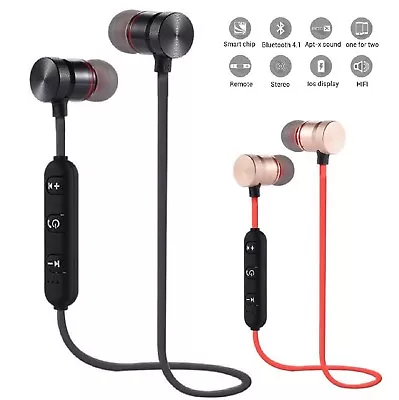 $7.99 • Buy Wireless Bluetooth Sport Earphones Headphone Headset For IPhone Android Samsung