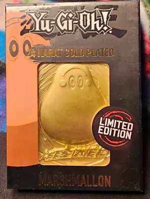 Yu-Gi-Oh! Limited Edition 24k Gold Plated Marshmallon Metal Card (5000 Made) • $40