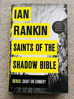 SAINTS OF THE SHADOW BIBLE By IAN RANKIN - Signed By The Author (iSB3023) • £4.99