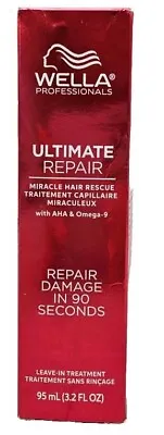 WELLA PROFESSIONALS ULTIMATE REPAIR Miracle Hair Rescue 3.2 Oz • $45.99