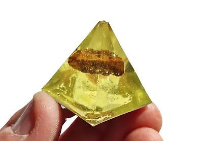  Stone Chondrite Meteorite Pyramid  -- Small Yellow  - A STUNNING Meteorite Arti • £10