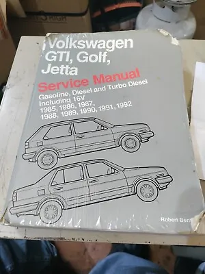 Bentley Manual Volkswagen GTI Golf Jetta Service Manual: 1985 Through1992 • $25