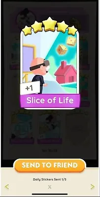 Monopoly Go 5 Star Prestige Card 🌟🌟🌟🌟🌟 Set 23 Slice Of Life • $32.62