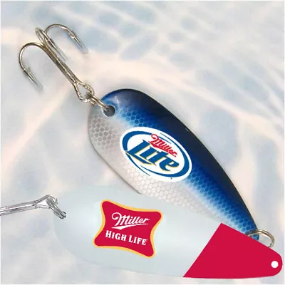 Lot Of 2 - NEW Custom MILLER LITE HIGH LIFE BEER  Fishing Lure - 5 Inch • $3