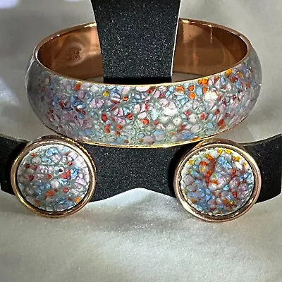 Matisse Renoir Vintage Earring Bangle Bracelet Set Multi Colors • $74.99