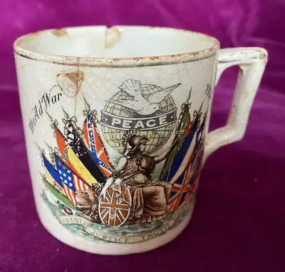 PEACE 1919 SOUVENIR Mug Blunsdon • £3.99