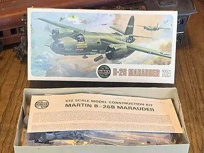 Vintage 1973 Airfix 1/72 Martin B-26B Marauder Plastic Model Kit • $22