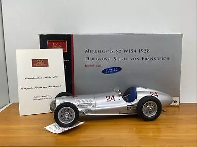 1/18 CMC 1938 Mercedes-Benz W154 Winner French Grand Prix Brauchitsch M-038 READ • $15.50