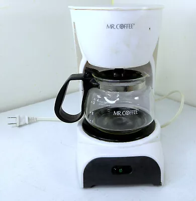 Mr. Coffee 4-Cup Coffee Maker White DR4 Simple Drip Brew W/ Glass Carafe • $34.95