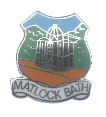 Matlock Bath Quality Enamel Lapel Pin Badge • £6.99