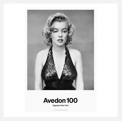 Large Original Marilyn Monroe Richard Avedon Exhibition Poster Gagosian Gallery • $250