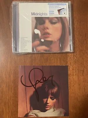 Taylor Swift Midnights Moonstone Blue Edition Signed Autograph CD • $475