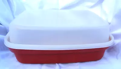 Vintage Tupperware Large Season Serve Marinade Container 1294-6 Paprika With Lid • $9.91