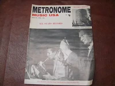 Rare Vintage AUGUST 1956 Metronome Magazine RECRD SURVEY Cover • $9.99