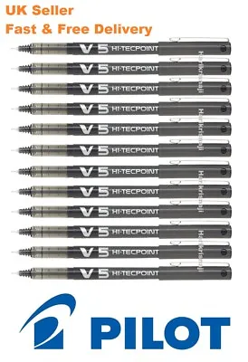 £2.59 • Buy Pilot Hi-Tec Point V5 0.5mm Liquid Ink Rollerball Pen Black Cheapest On Ebay  