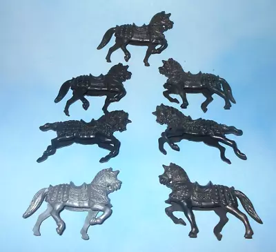 Vintage 1950s Lido Medieval Castle Play Set Hard Plastic Knight Horses X 7 • $7.95