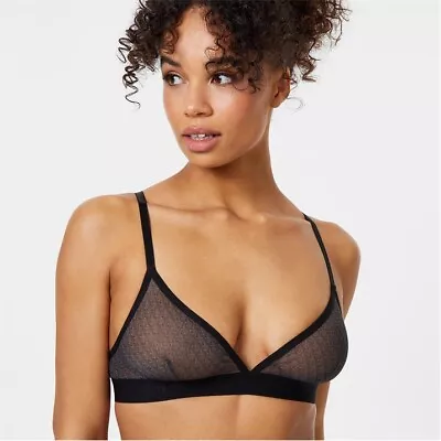 £8 • Buy Jack Wills Womens Printed Mesh Triangle Bralette Bralettes
