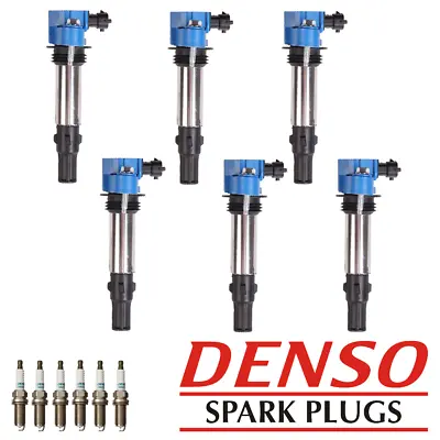 High Performance Ignition Coil & Denso Iridium Spark Plug For Saab 9-3 V6 UF375 • $191.09