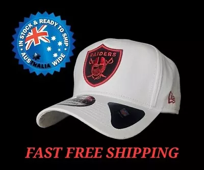 Oakland Las Vegas Raiders Nfl New Era 9forty White Snapback Cap Hat La Ny Nba • $36.95