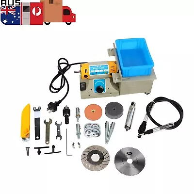 Multifunction Jewelry Rock Polishing Buffer Machine Bench Lathe Polisher 350W AU • $158