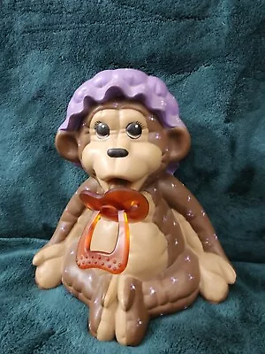 Baby Monkey Coin Bank Kimple 1985 • $15