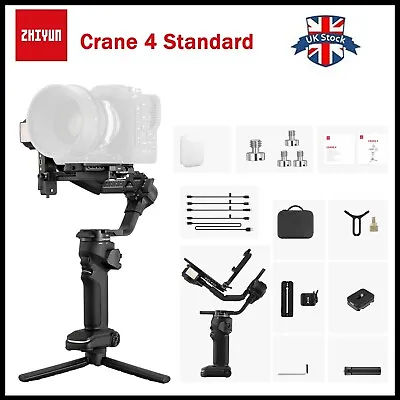 Zhiyun Crane 4 Gimbal Stabilizer For DSLR Cinema Camera Camcorder Sony Canon • £629