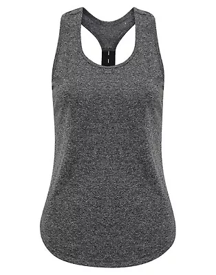 TriDri Womens Racer Strap Back Vest | Gym Fitness Performance Running Yoga Top • £10.99