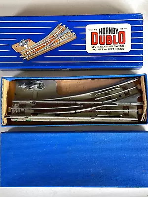 Hornby Dublo Oo Gauge - 3 Rail Left Hand Isolating Switch Points Boxed • £3.80