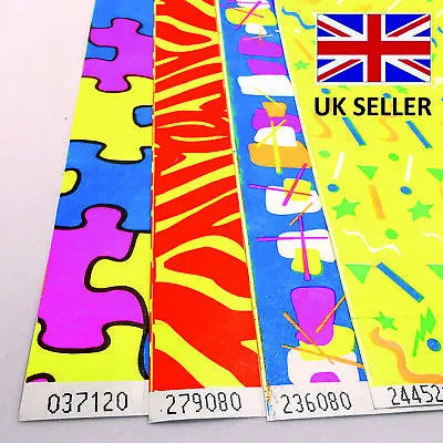 £5.99 • Buy TYVEK Paper ID Security Party Wristbands PATTERN X20 PARTY 