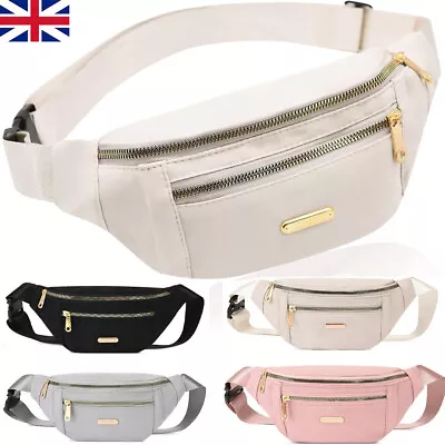 Women Men Waist Bum Bag Fanny Pack Holiday Travel Money Belt Pouch Wallet Bag • £5.99