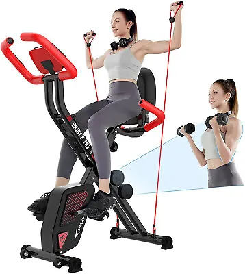 Pooboo Indoor Exercise Bike Stationary Cycling Bicycle Cardio Fitness Workout • $140.39