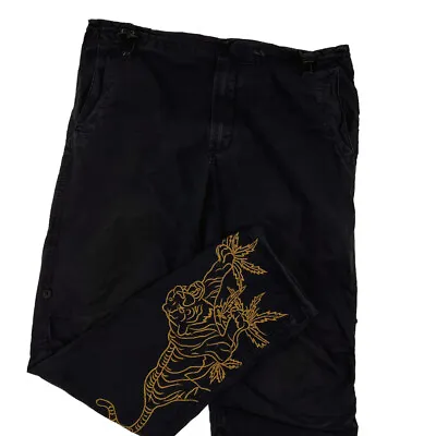 Maharishi Tiger Embroidered Black Snopants • £119