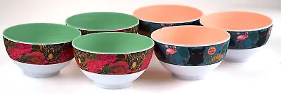 6 Piece Melamine Plastic Cereal Bowls - Wild Cat Designs (Leopard Pantha) • £15.99