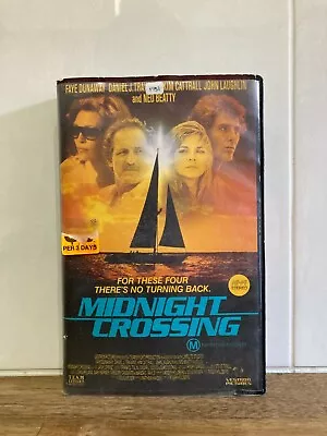 MIDNIGHT CROSSING Movie BETA BETAMAX BETACORD Big Box Mystery Thriller • $34.95