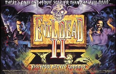 EVIL DEAD II 2  Dead By Dawn   Movie Poster Horror (1987) • $11.98