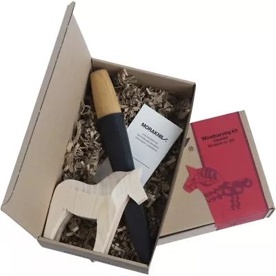 Mora Dala Horse Woodcarving Kit - Carving Tool With Wooden Horse In Gift Box • $51.59