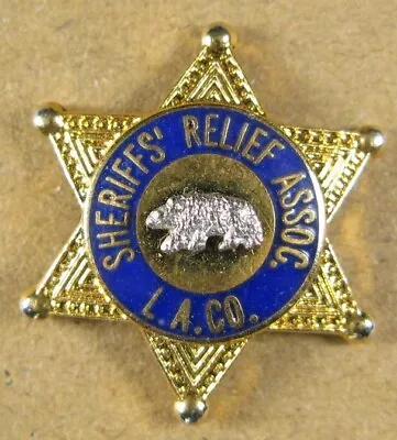 Los Angeles  County Sheriff's Relief Association Lapel Pin 3/4 Inch In Diameter • $11.99